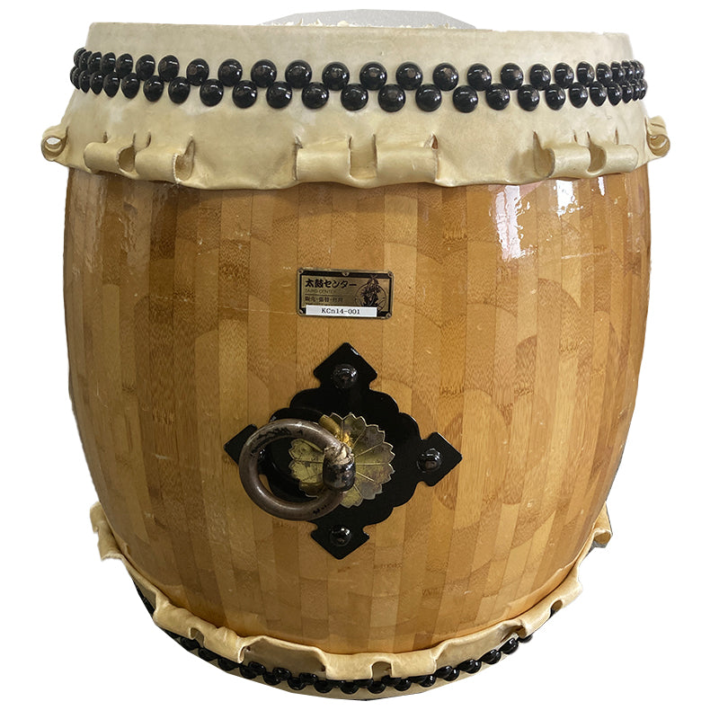 KCn14-001 [Leather tear] 1 shaku 4sun NAGADO drum - For online