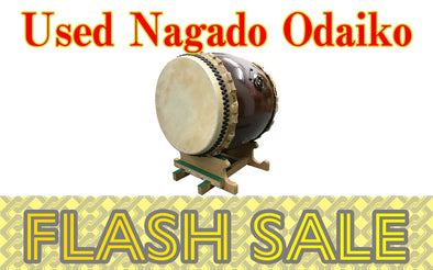 [Flash Sale] Used Nagado Daiko Keyaki with Miyake Yatai Stand