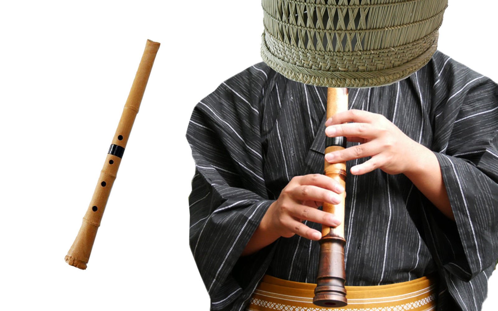 De Muzikant Die Etnische Instrumenten Speelt. Een Man Die Japanse Fluit Spelen Image87433206 De Muzikant Die Etnische Instrumenten Speelt. Een Man Die Japanse Fluit Spelen Image87433206