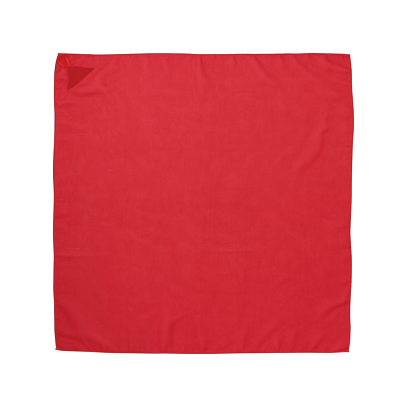 Color scarf with loop mini red
