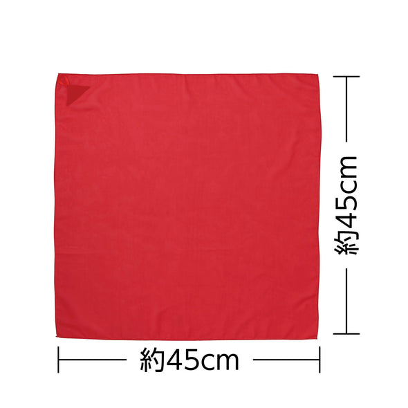 Color scarf with loop mini red01