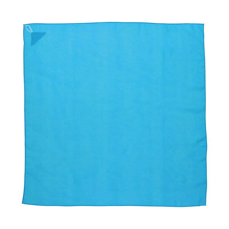 Color scarf with loop mini blue