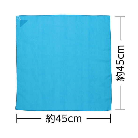Color scarf with loop mini blue01