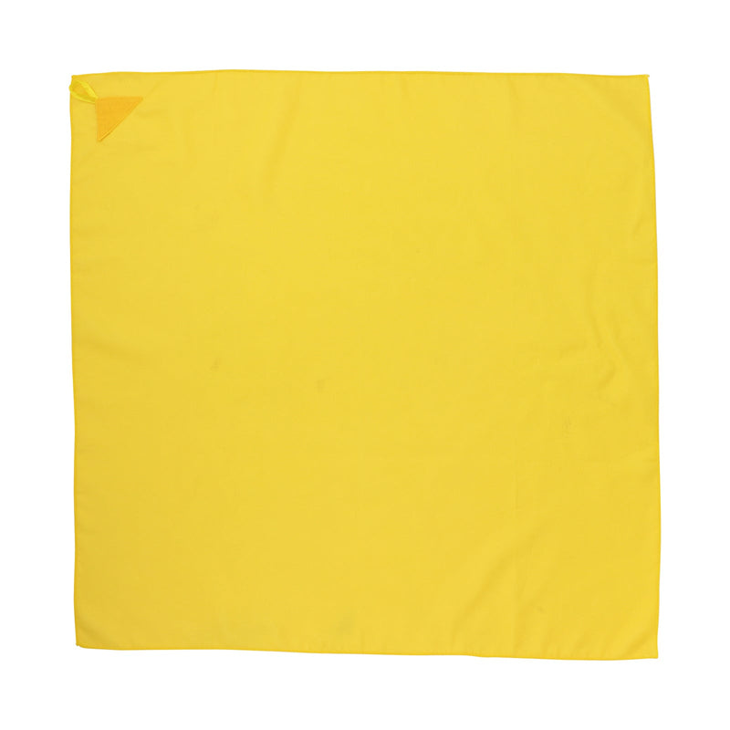 Color scarf with loop mini yellow