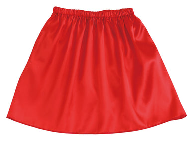 Soft satin flare skirt M red01
