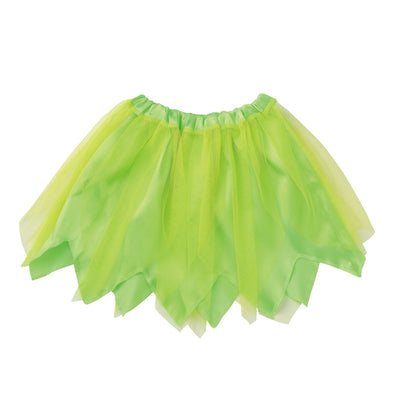 Ragged skirt yellow green01