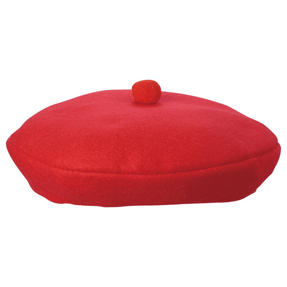 felt beret red01
