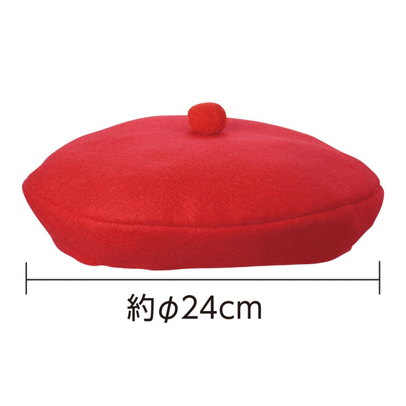 felt beret red01
