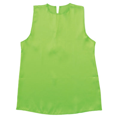 Soft satin dress C yellow green01