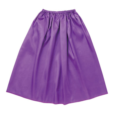 Soft satin cape/skirt straight purple01