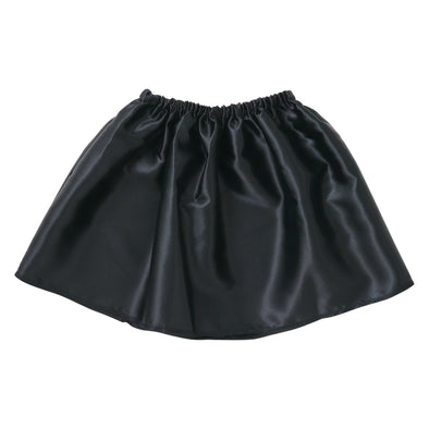 Soft satin skirt black01
