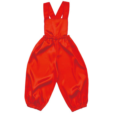 Soft satin overalls pants J red01