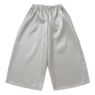 Soft satin pants C silver01
