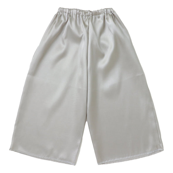 Soft satin pants C silver01