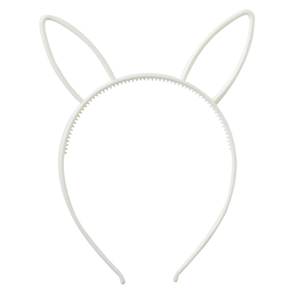 Headband with rabbit ears white01