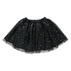 Soft satin tulle skirt black01
