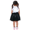 Soft satin tulle skirt black03