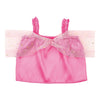 Soft satin off-shoulder shirt C peach01