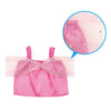 Soft satin off-shoulder shirt C peach03