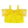 Soft satin off-shoulder shirt C yellow01