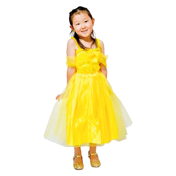 Soft satin off-shoulder shirt C yellow01