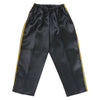 Soft satin tapered pants line C black01
