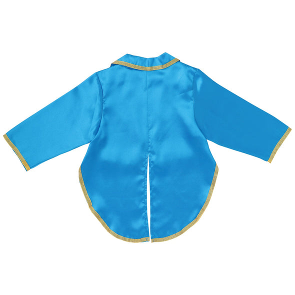 Soft satin king jacket blue01