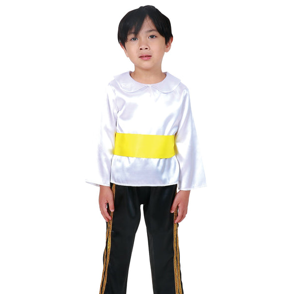 Soft satin belt yellow02