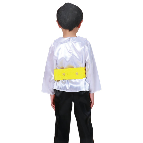Soft satin belt yellow03