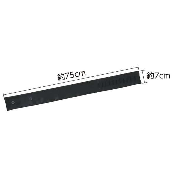 Soft satin belt black01