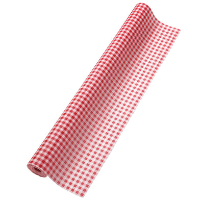 Colored non-woven fabric Gingam check red 2m sold separately01