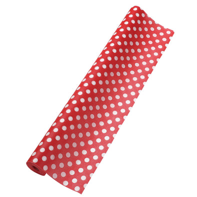 Color non-woven fabric dot red 5m sold separately01