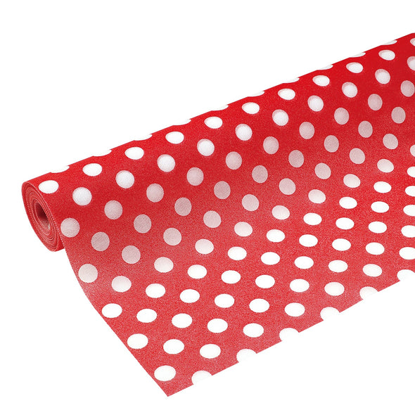 Color non-woven fabric dot red 5m sold separately01