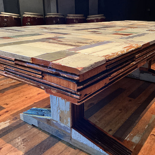 【Used】 Waste Table in Scrapwood Dining Table / Desk / Writing Desk