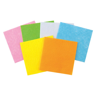 Felt seal set 80×80mm 6 colors set01