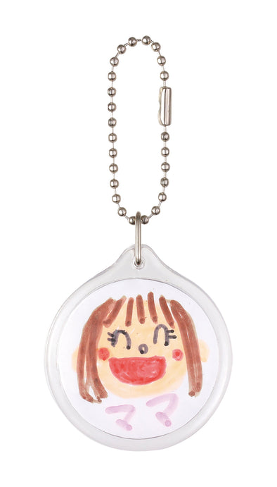 One-touch clear key holder round type01