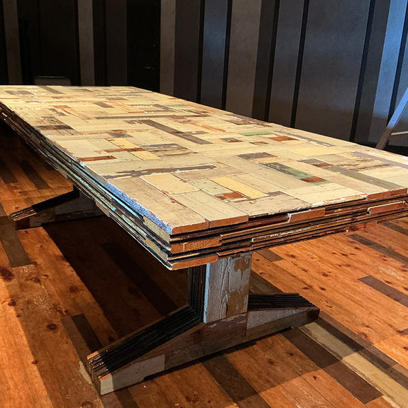 【Used】 Waste Table in Scrapwood Dining Table / Desk / Writing Desk