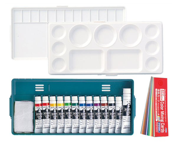 Tanner Acrylic Gash Prime 12 colors 13 pieces with mixed color C01