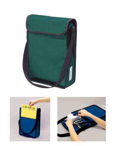 A4 shoulder sketch bag green01
