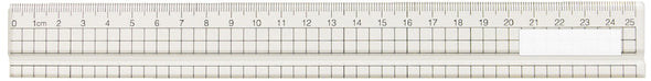Acrylic grid ruler 25cm (with grooves)01
