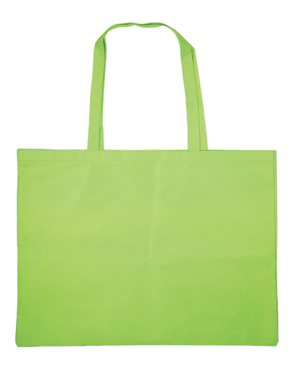 Work storage bag made of large non-woven fabric, yellow-green01