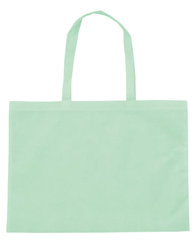 Work storage bag made of large non-woven fabric pastel green01