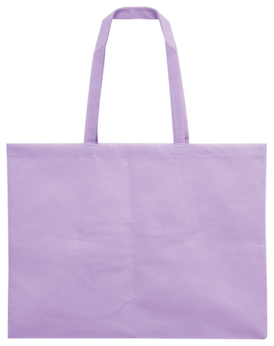 Work storage bag large non-woven fabric light purple01