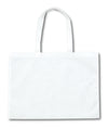Work bag made of non-woven fabric, 8 cuts, white01