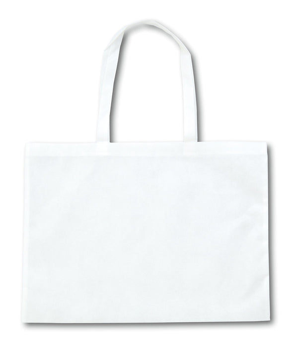 Work bag made of non-woven fabric, 8 cuts, white01