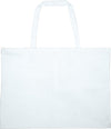 Work bag made of non-woven fabric, large white (with zipper)01