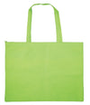 Work bag made of non-woven fabric, large yellow-green (with zipper)01