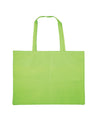 Work bag made of non-woven fabric, large with gusset (5cm), yellow-green01