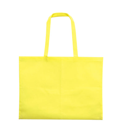Work bag made of non-woven fabric, large with gusset (5cm), light yellow01