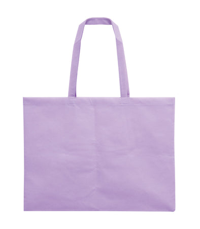 Work back made of non-woven fabric, large with gusset (5cm), light purple01